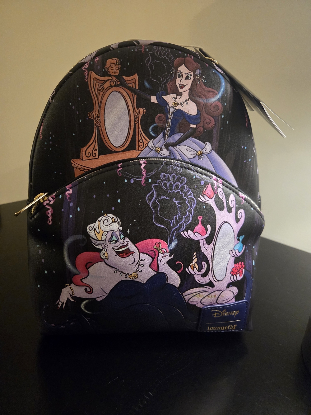 Disney x Loungefly Little Mermaid Villains Black Mini Backpack